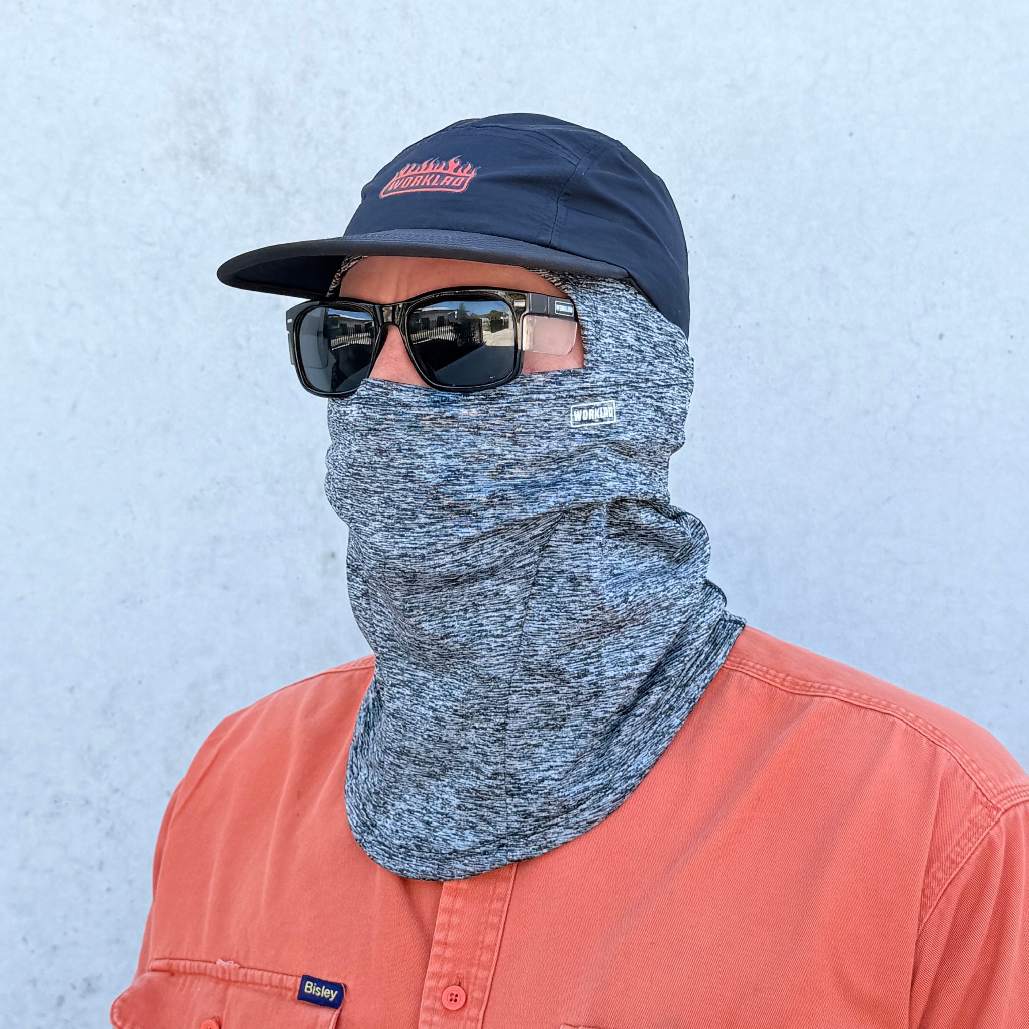 Winter balaclava in light grey - WarmDu by WORKLAD
