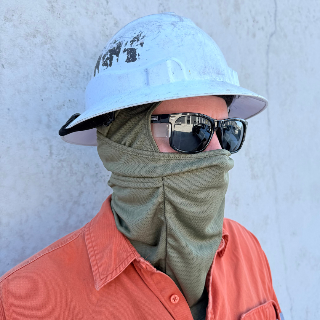 Work balaclava in Olive - WorkBally XL by WORKLAD